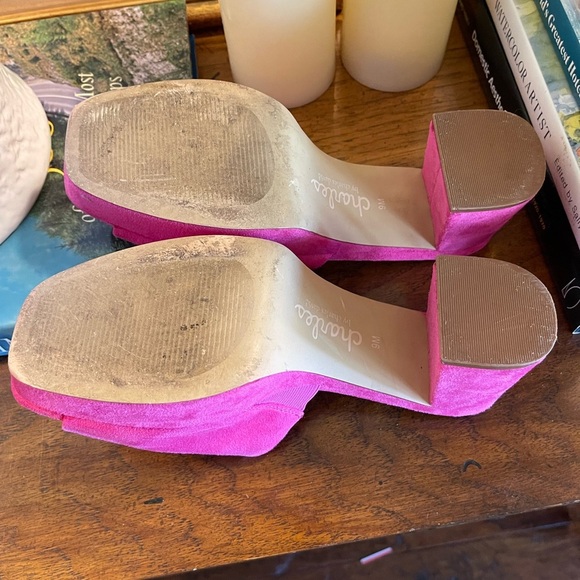 Charles by Charles David Pink Fuchsia Elyse Platform Sandals Women’s 9 - Picture 10 of 11